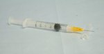 Syringe-3cc w/25g needle (100 Pack)